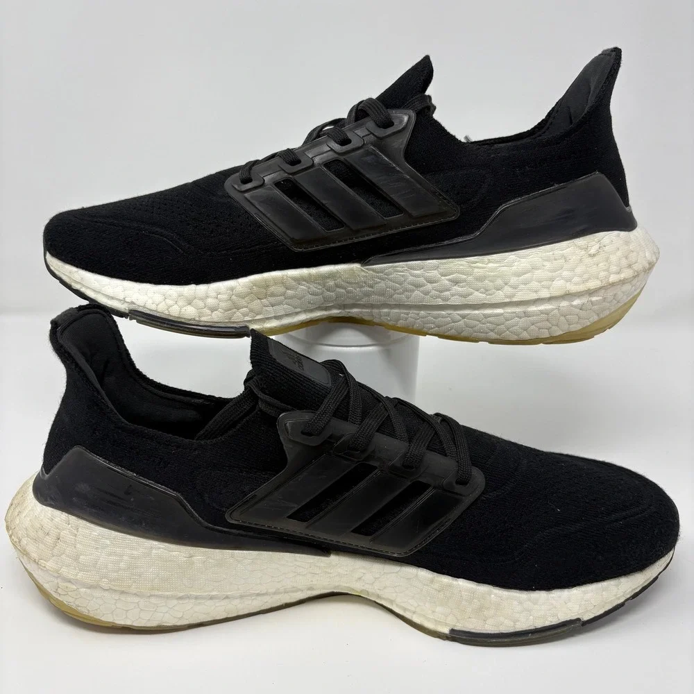 Adidas‎ Ultraboost 21 Size 12 Men's Black Running Shoes FY0378 Casual Sneaker